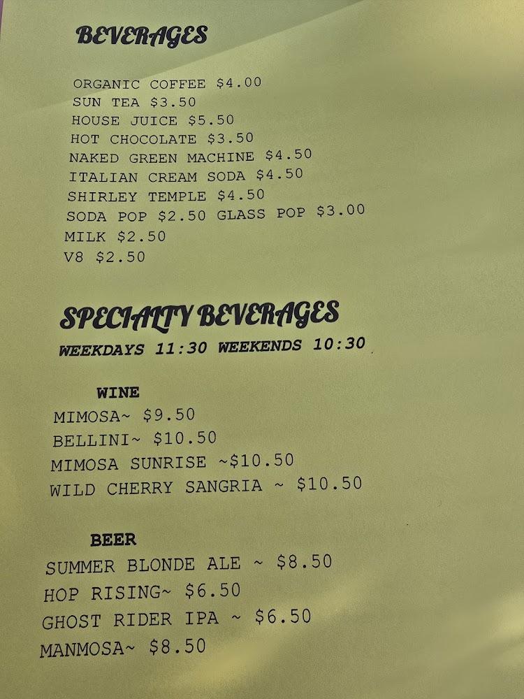 The Park House Menu image 2